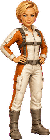 Isla, drawn in the 3D film style