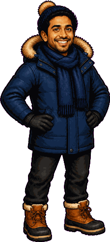 Tomas, drawn in the painterly cartoon style