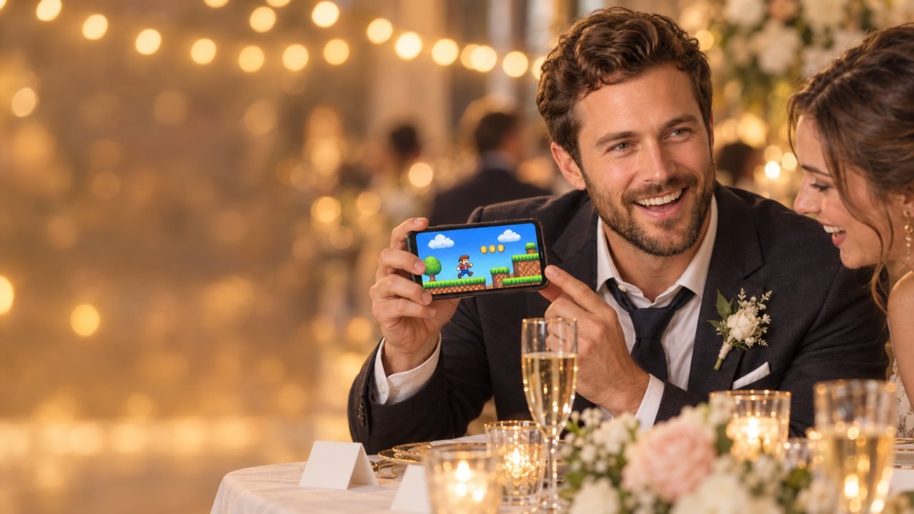 The picture the shop draws wedding games around.