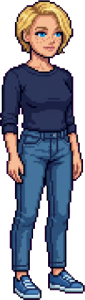 The woman above, drawn full length at the size the game draws her