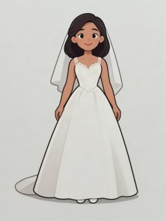 Classic white gown