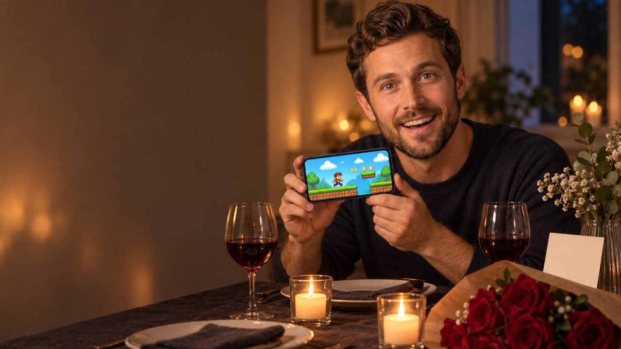 The picture the shop draws Valentine's games around.