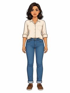 Shirt and jeans